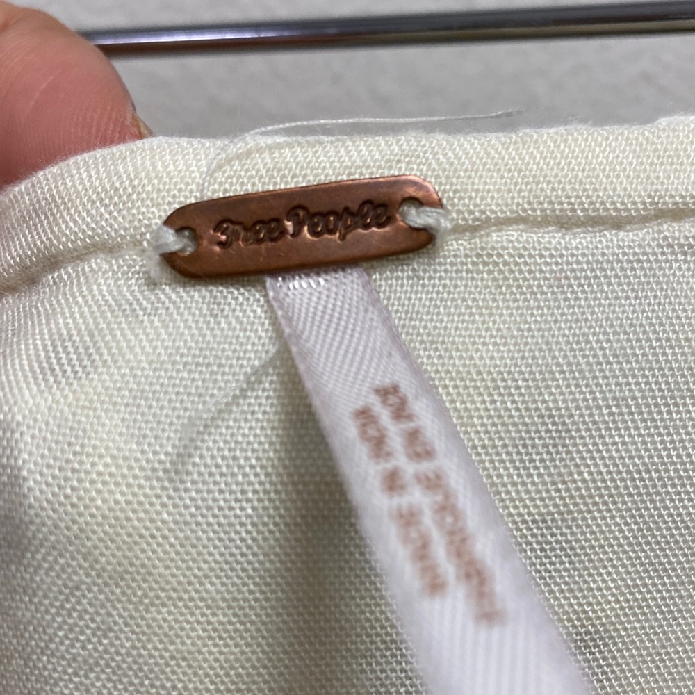 Free People Cream Textured Fabric - Picture 3 of 5